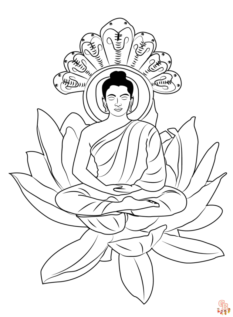 Get 85 Buddha Coloring Page Ideas 37