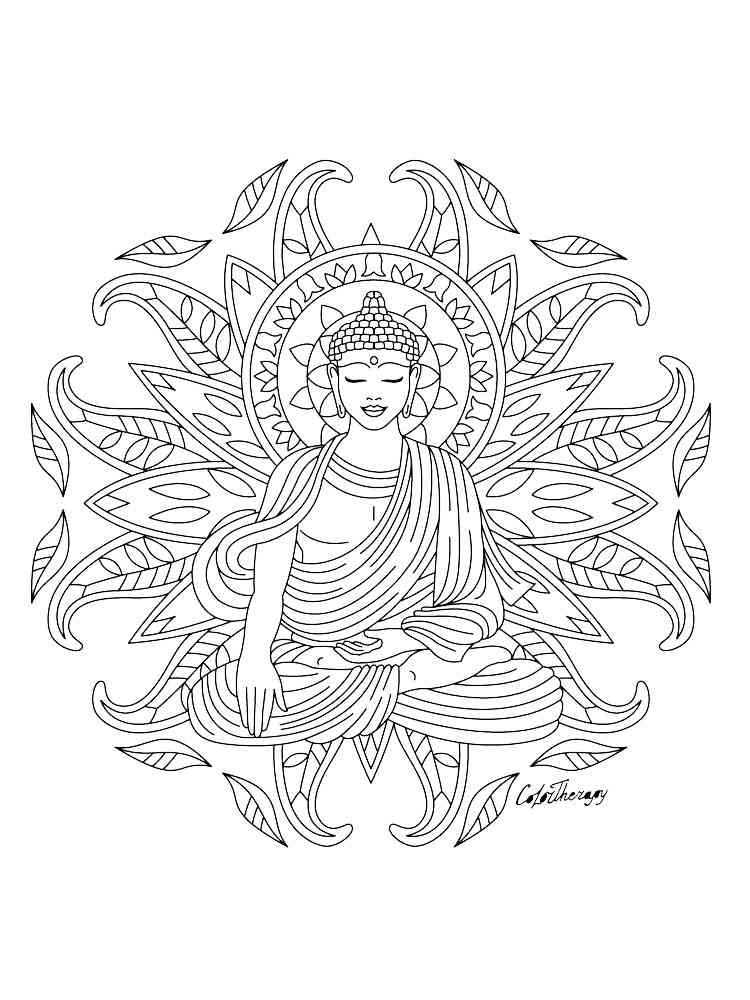 Get 85 Buddha Coloring Page Ideas 38