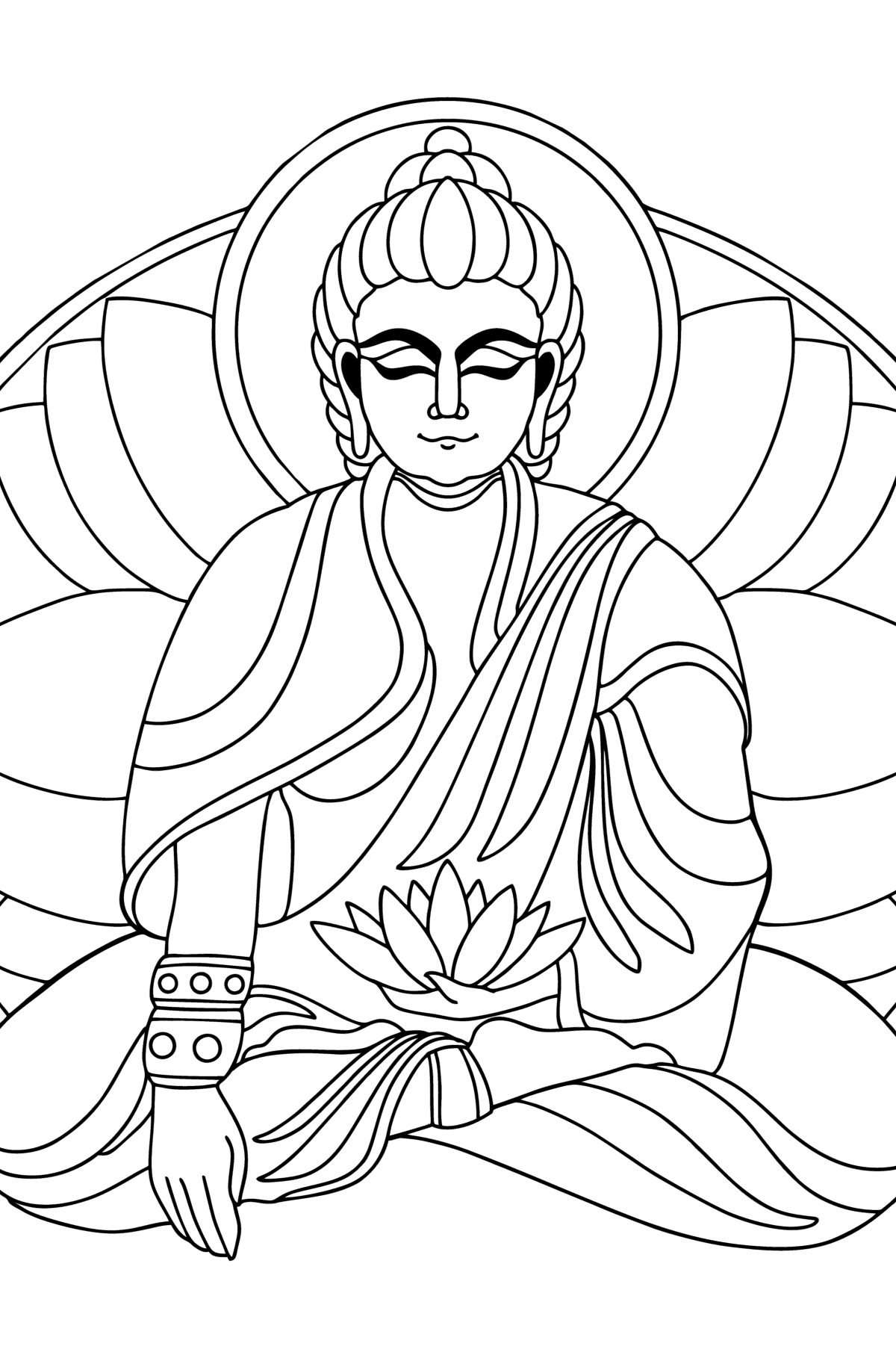 Get 85 Buddha Coloring Page Ideas 42