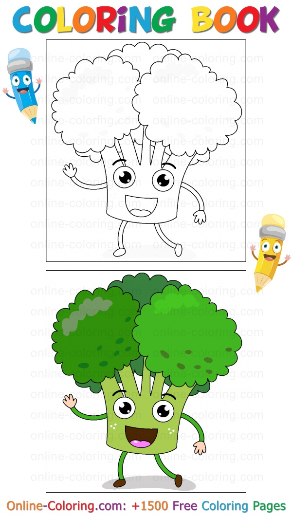 Get 85 Coloring Pages Of Broccoli Ideas 39