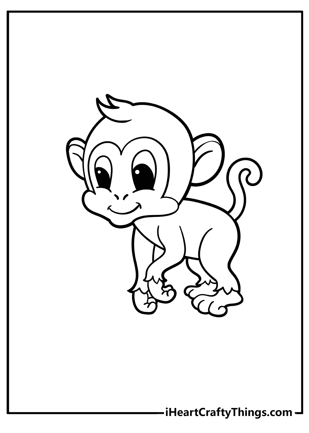 Get 85 Coloring Pages Of Monkeys Ideas 62