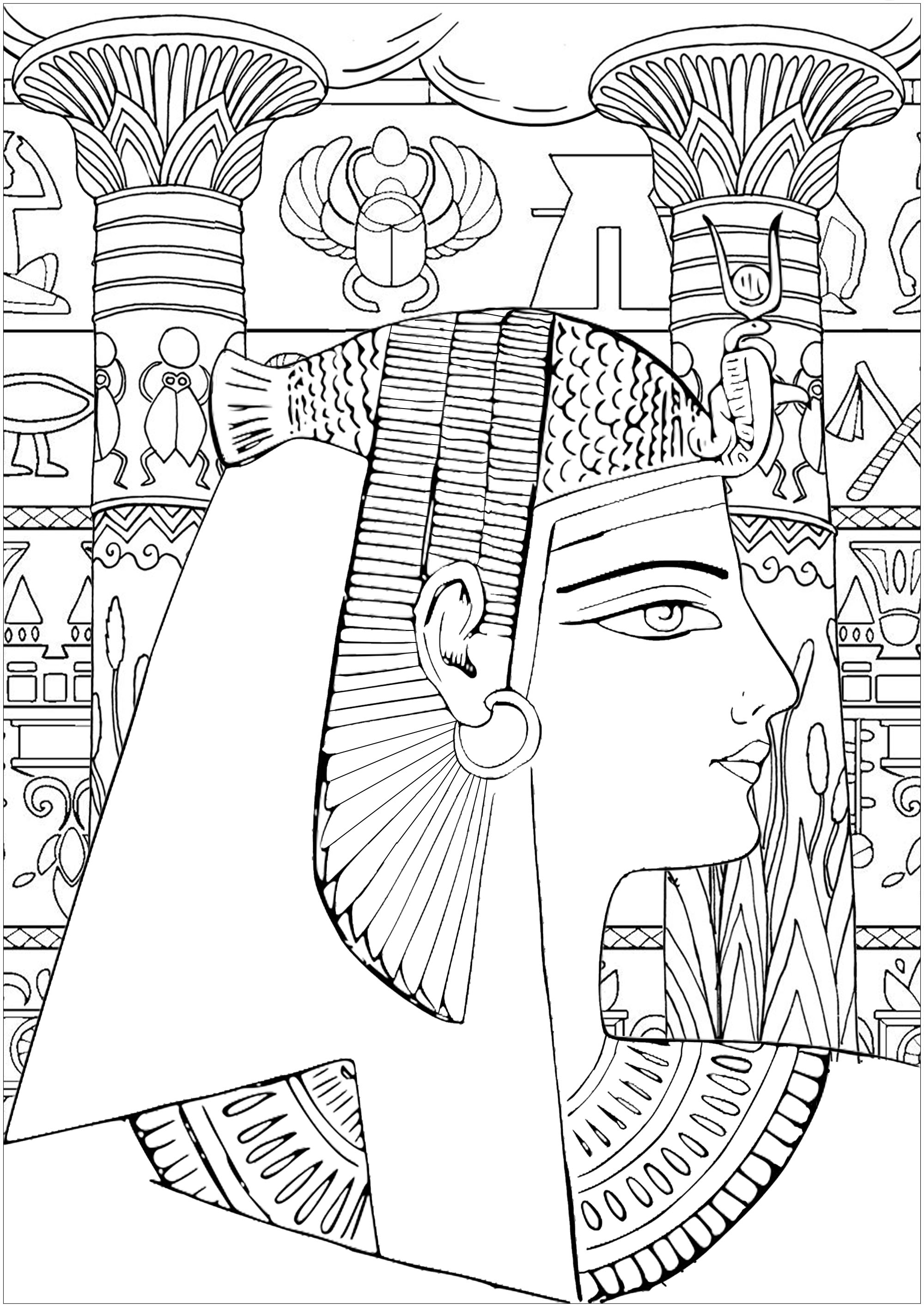 Get 85 Egypt Coloring Pages Ideas 3