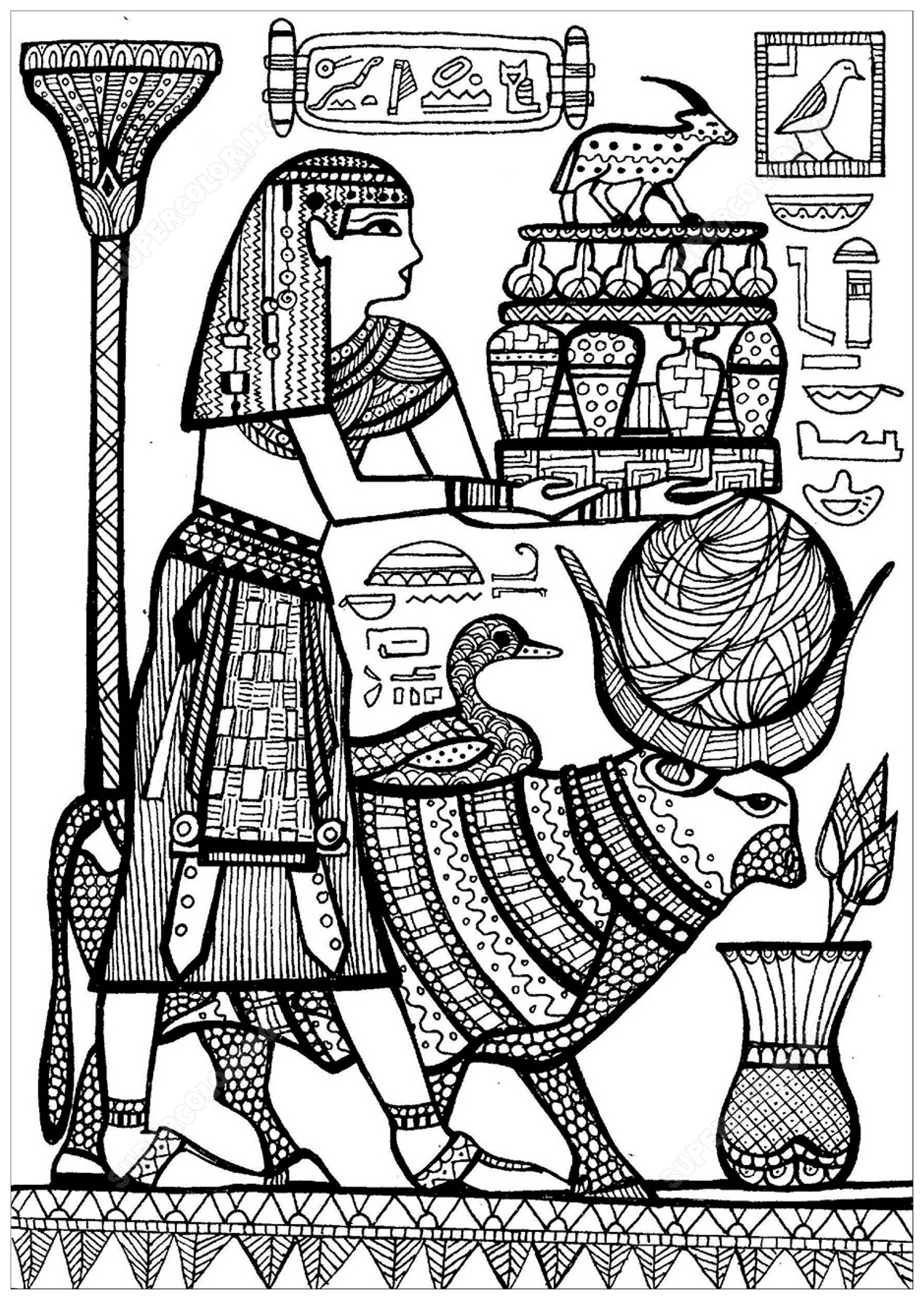 Get 85 Egypt Coloring Pages Ideas 6