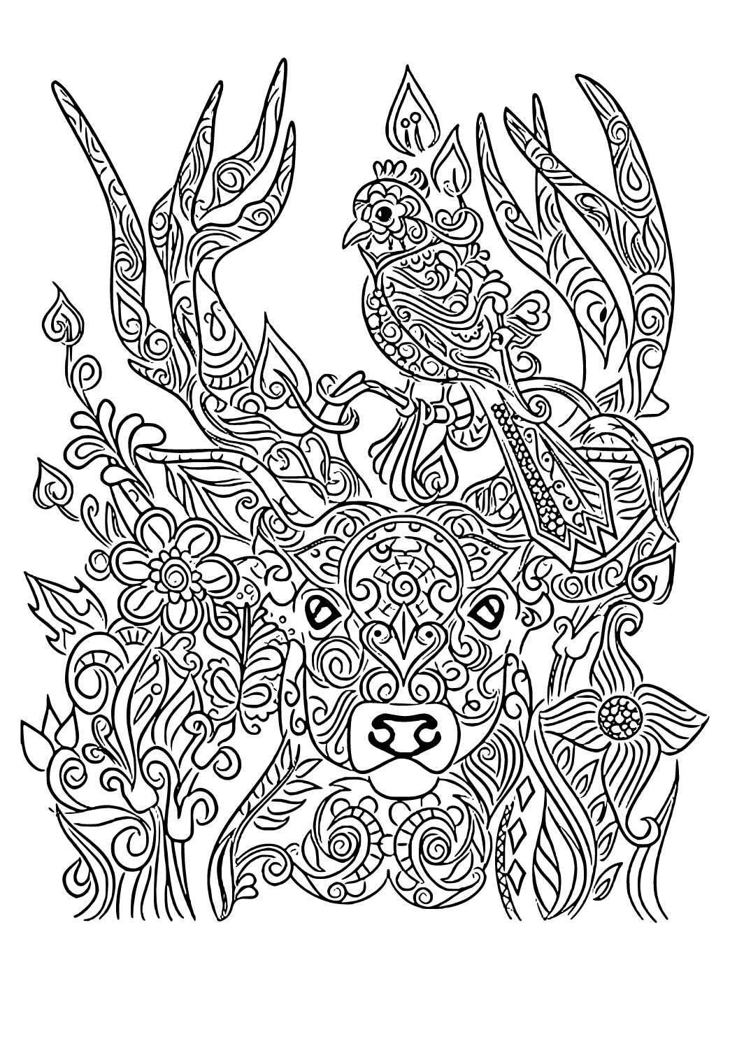 Get 85 Hard Coloring Pages Of Animals Ideas 6