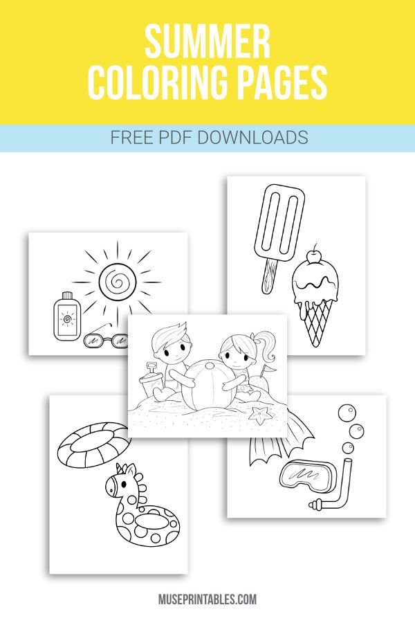 Save 60 Summer Coloring Pages Free Ideas 22