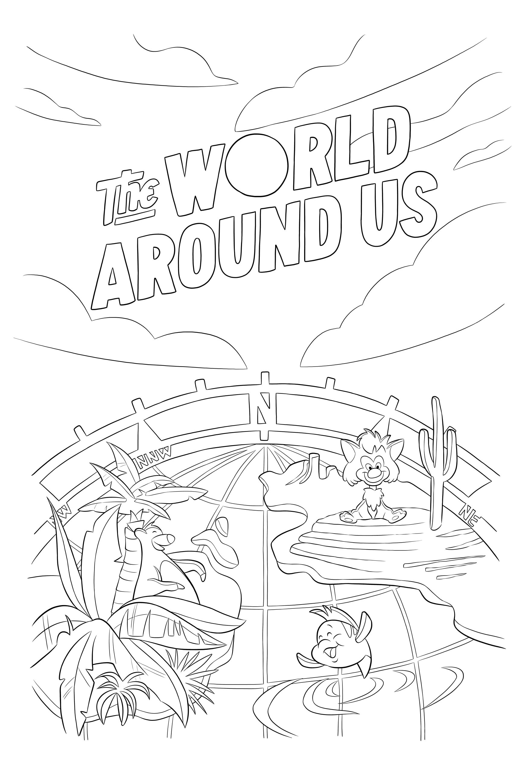 Save 60 World Coloring Page Ideas 7